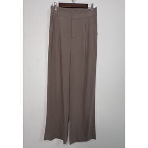 Gentle Fawn Womens Brown Twill Wide Leg Pants Trousers Medium